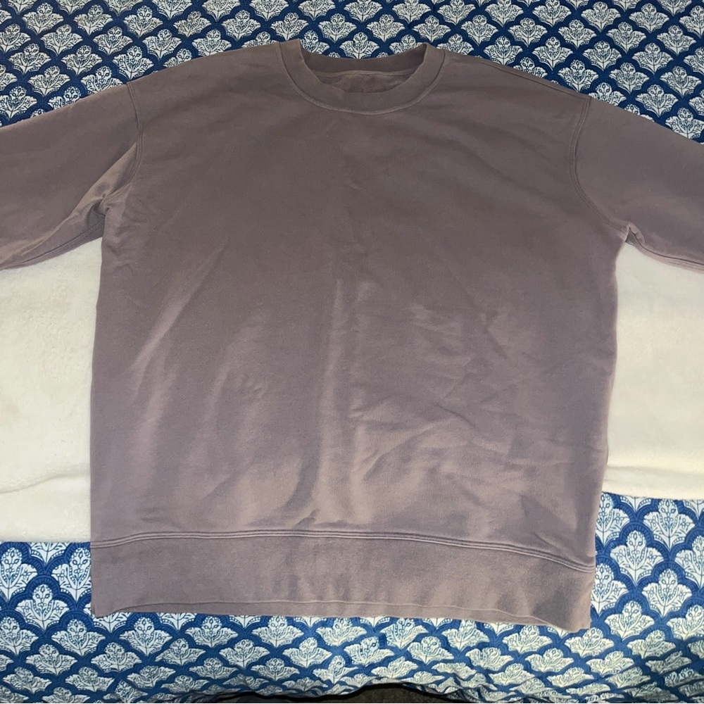 Lululemon Purple/Grey Oversized Crewneck